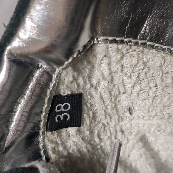 P448 Leia Metallic Chunky Dad Sneakers Gold Black Women's Size EU 38 - Picture 11 of 11